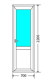 Балконный блок: дверь Exprof XS-358 32мм Солнечногорск